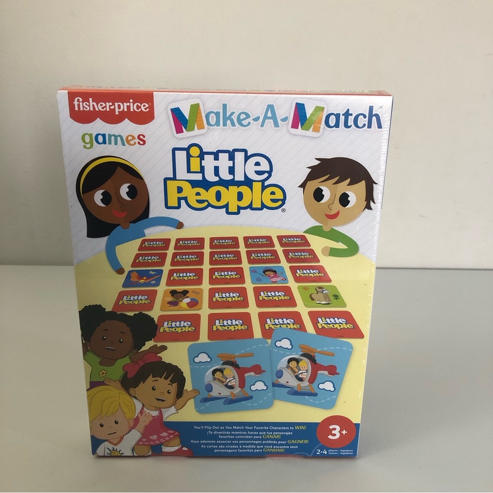 Fisher Price Make-A-Match Little People Game Memory Game Toy NEW